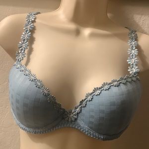 Mary Jo Avero Push-Up Bra Atlantic blue 34B NEW